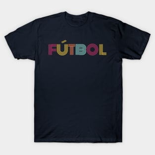 SCTX006 - Futbol Rainbow Retro Vintage T-Shirt